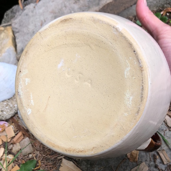 Primitive Robinson Ranbottom Blue Crown #2 Stone Ware Pottery Jar-Made in USA - Picture 11 of 14